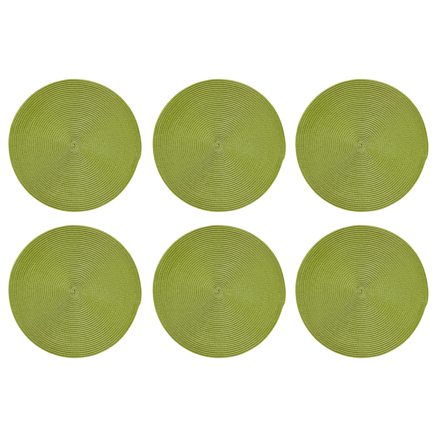 TISCHSET (6er Set) Ambiente - Grün, Kunststoff (38/38cm) - Butlers