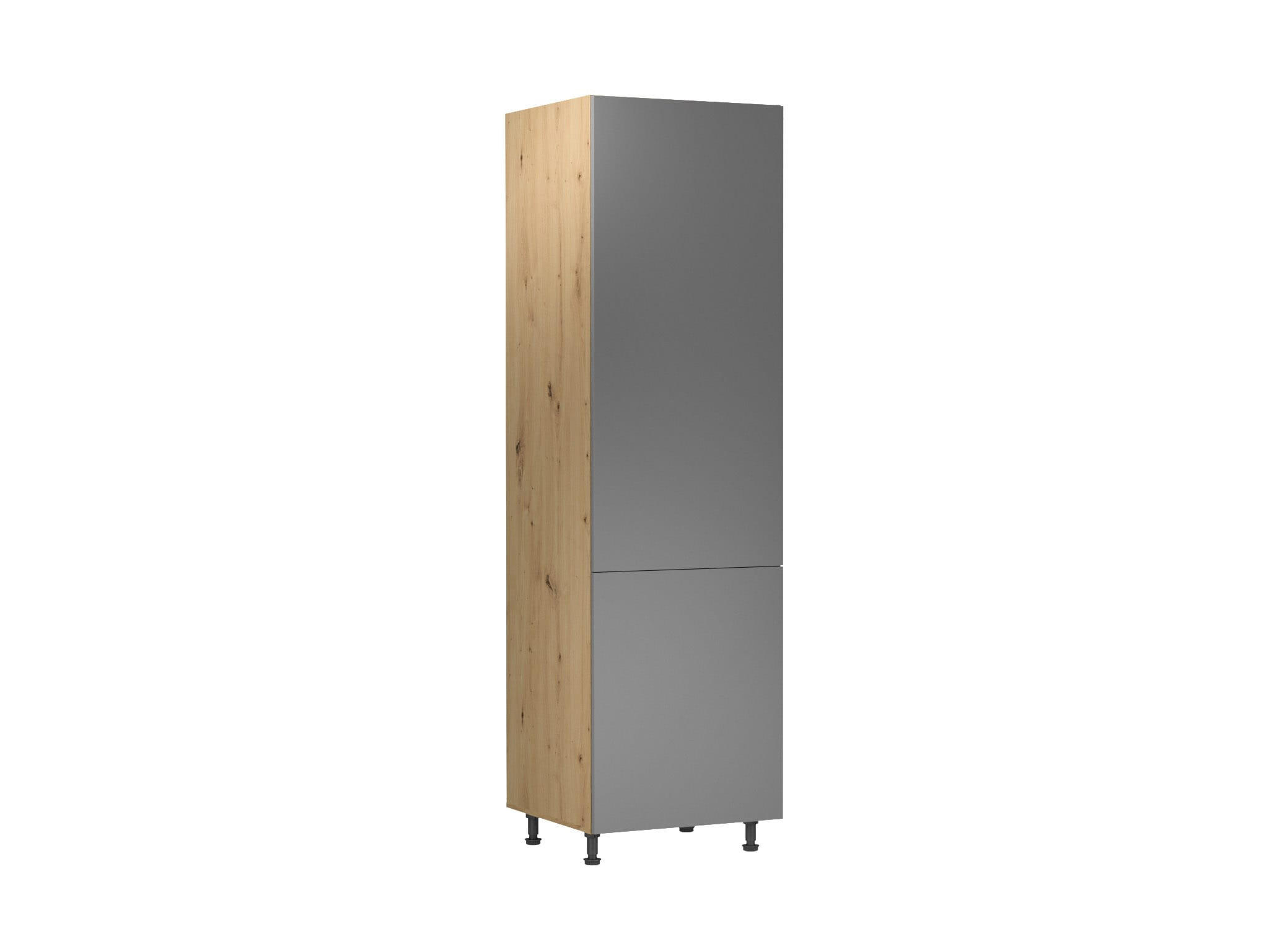 HOCHSCHRANK 60 cm – Nexa D60R – Beige - Beige, Holzwerkstoff (60/212/58cm) - ROYAL24_MARKT