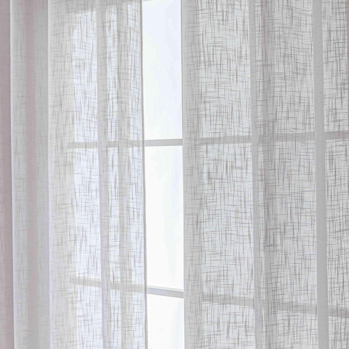 GARDINE SEOUL HxB 245x140 cm Grau - Grau, Textil (140/245cm) - Gardinenbox