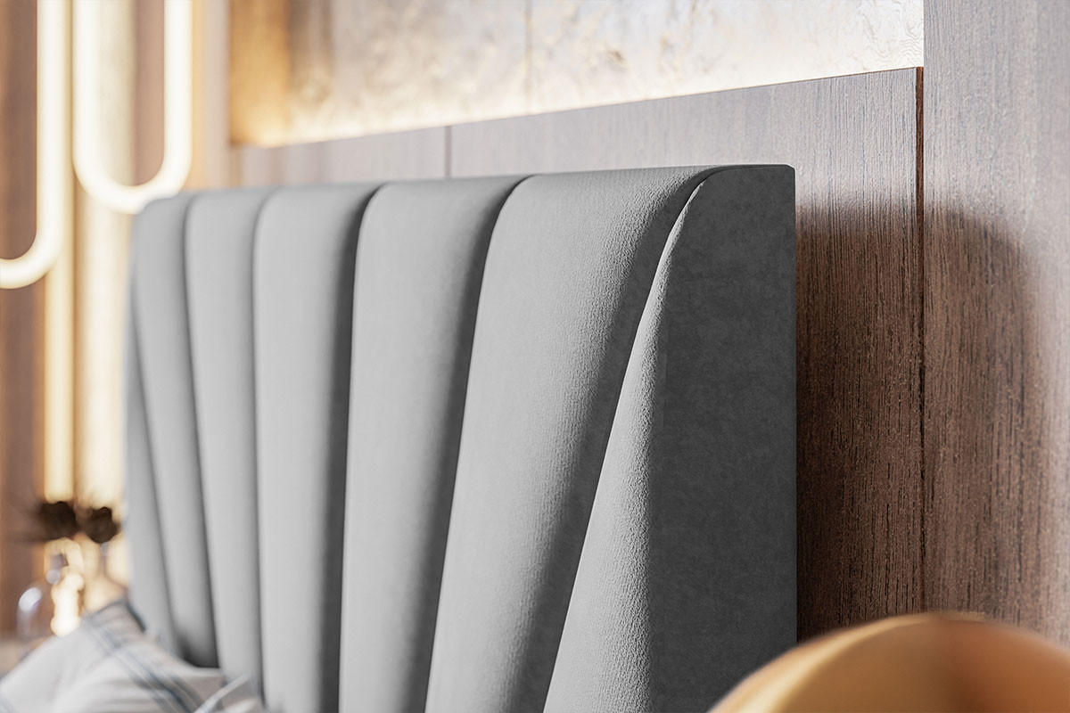 POLSTERBETT 140 x 200 cm Aris, Bettkasten, Lattenrost, Hellgrau - Hellgrau, Holz/Textil (140/200cm) - Emporius