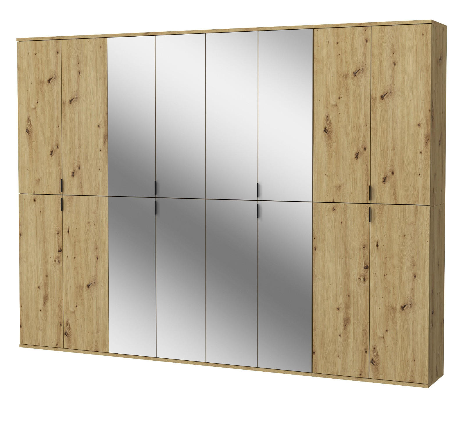 Inn.Furn KLEIDERSCHRANK Eiche Artisan 244cm × 34cm × 193cm