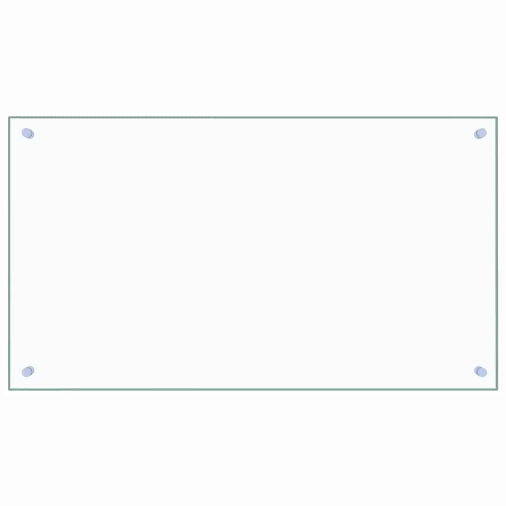 KÜCHENRÜCKWAND Glas 90x50 cm Transparent Wand-Spritzschutz - Transparent, Glas (90/50/0.6cm) - DELUKE