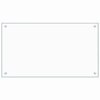 KÜCHENRÜCKWAND Glas 90x50 cm Transparent Wand-Spritzschutz - Transparent, Glas (90/50/0.6cm) - DELUKE