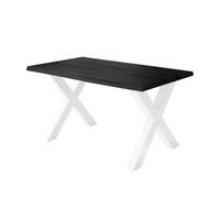 ESSTISCH JULIUS X - Dunkelgrau/Weiß, Holz (100/240/77cm) - SAM