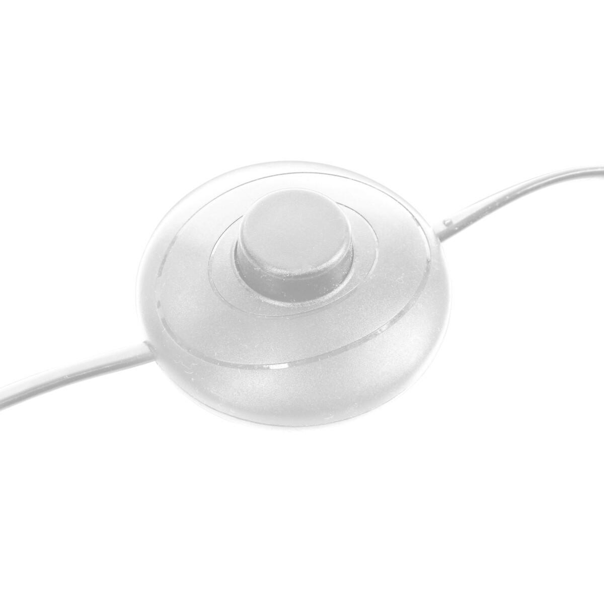 STEHLAMPE Tina 150 cm - Weiß, Metall (37/37/150cm) - Atmosphera Createur d´interieur