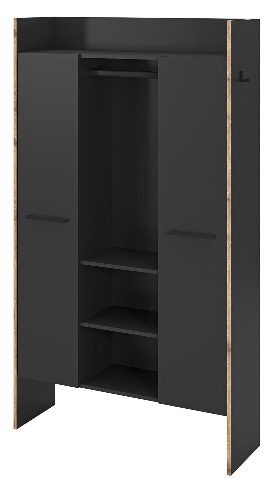 Inn.Furn Garderobe Dunkelgrau 105x189x37 cm