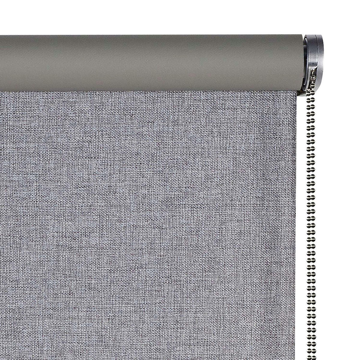 VERDUNKELUNGSROLLO Grau 180x250 cm - Grau, Kunststoff (180/250cm) - STORESDECO