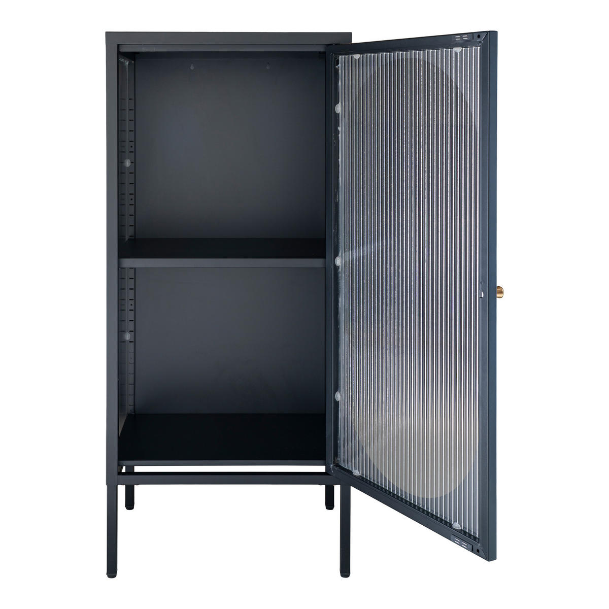 VITRINE Schwarz - Schwarz, Holzwerkstoff (50/110/35cm) - ebuy24