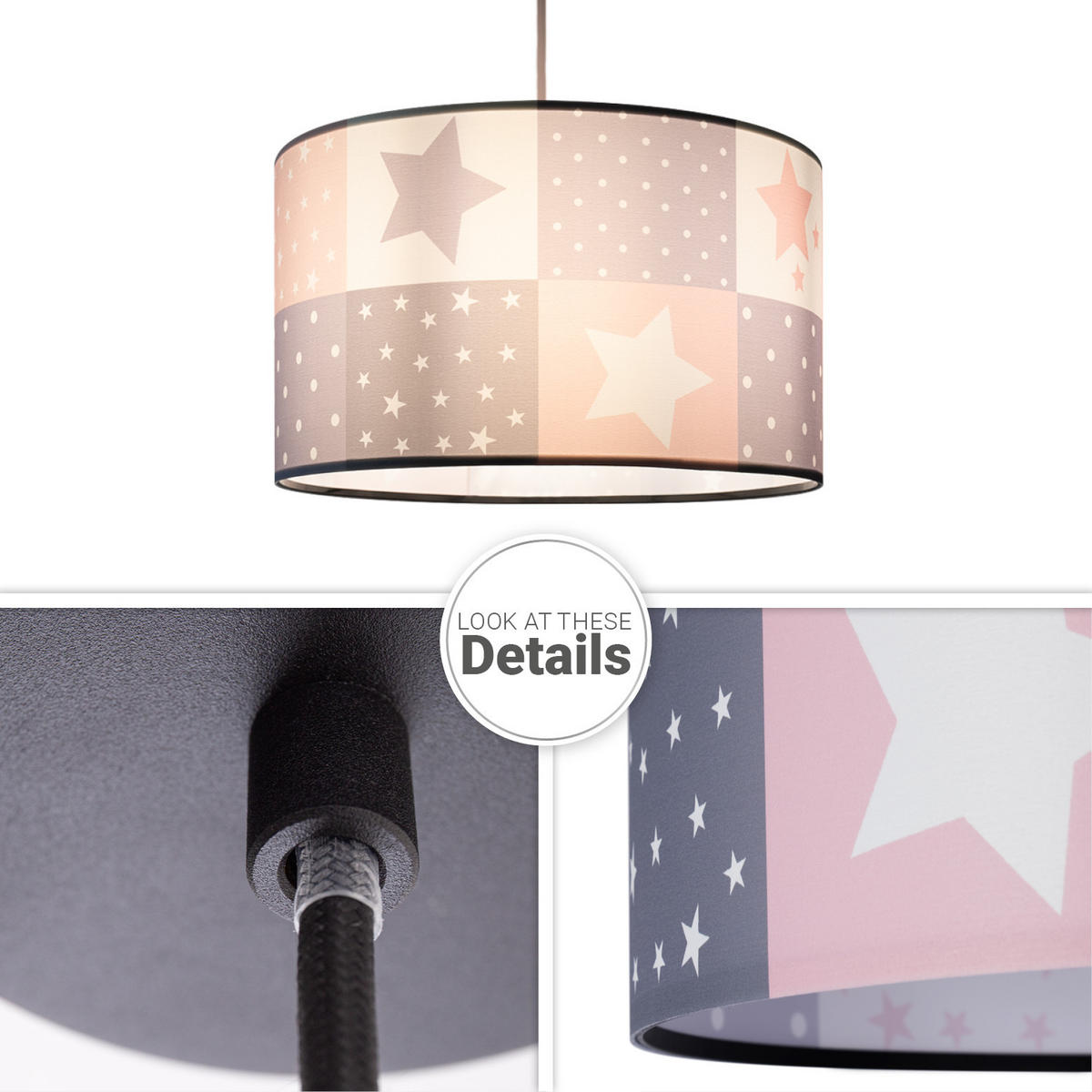 PENDELLEUCHTE Hugo Pd1 Cos 345 - Schwarz, Metall (38/38/21cm) - Paco Home