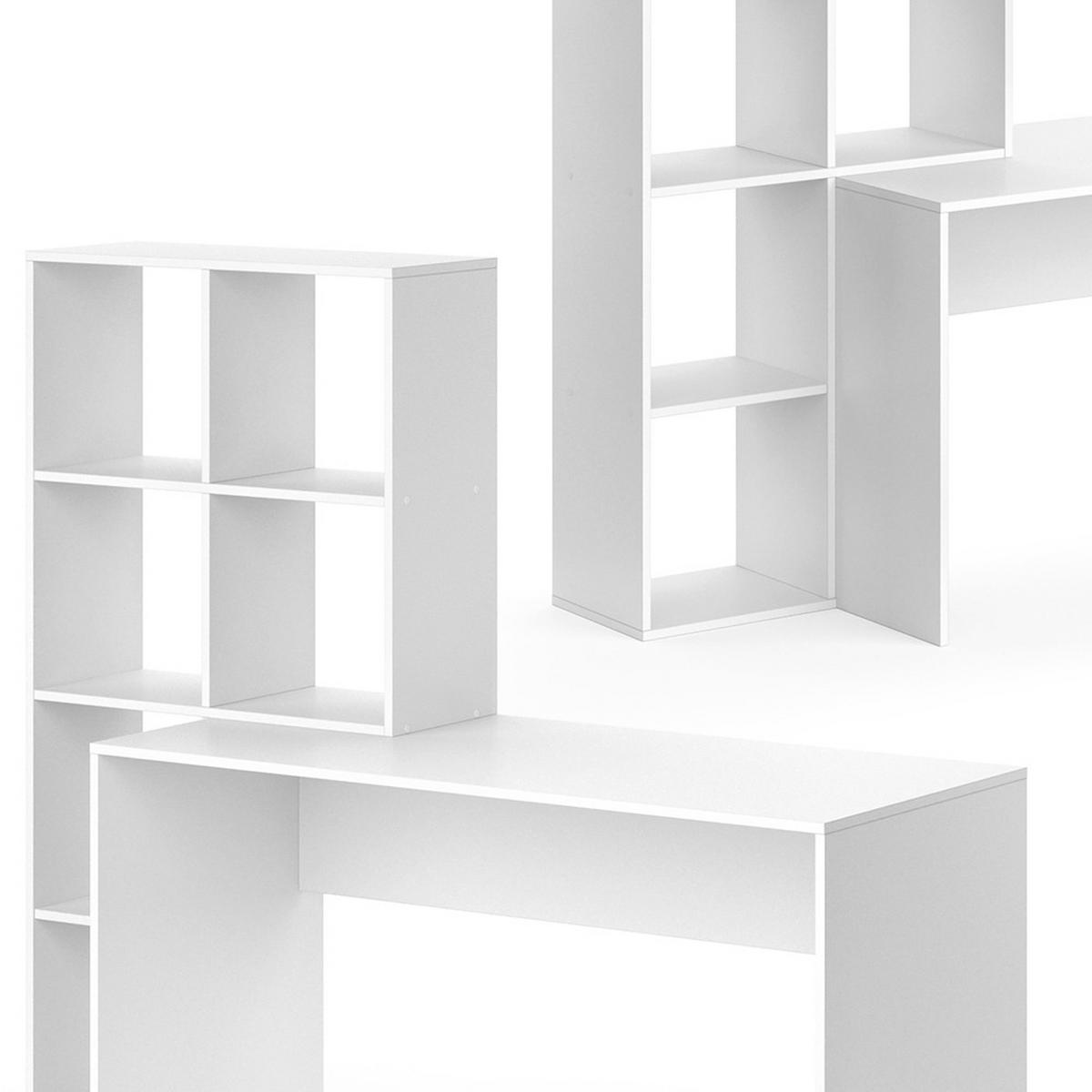 SCHREIBTISCH Mara Weiß 166.8 x 59 cm - Weiß, Holzwerkstoff (59/166.8/143cm) - Vicco