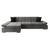 ECKSOFA Malwi, Seite: Links - Silbereichenfarben, Holz/Textil (278/161cm) - MIRJAN24