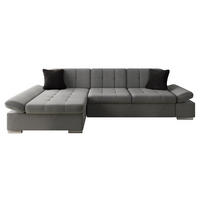 ECKSOFA Malwi, Seite: Links - Silbereichenfarben, Holz/Textil (278/161cm) - MIRJAN24