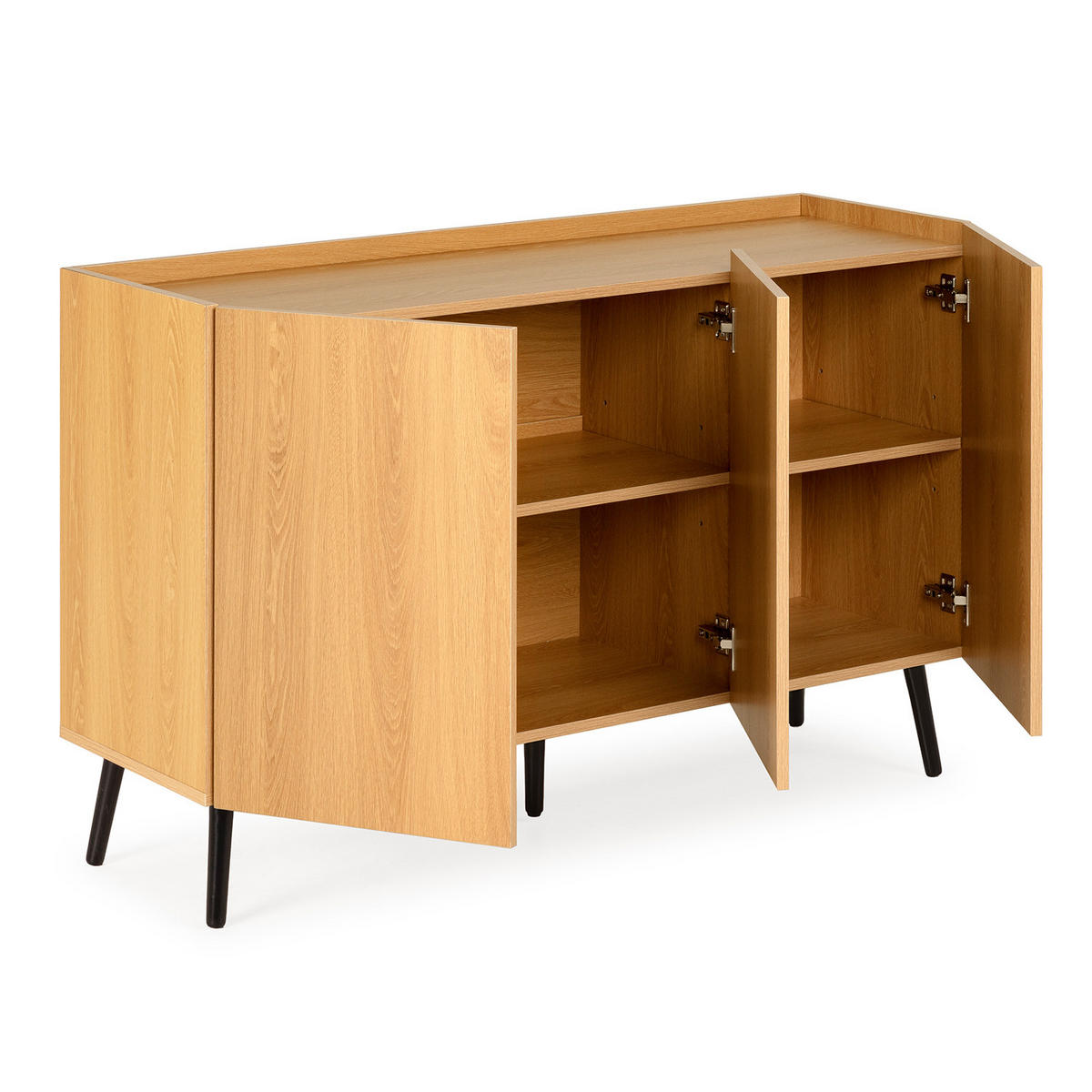 SIDEBOARD Siren 3 türen Eichenfarbe - Honigeiche, Holzwerkstoff (120/76/40cm)