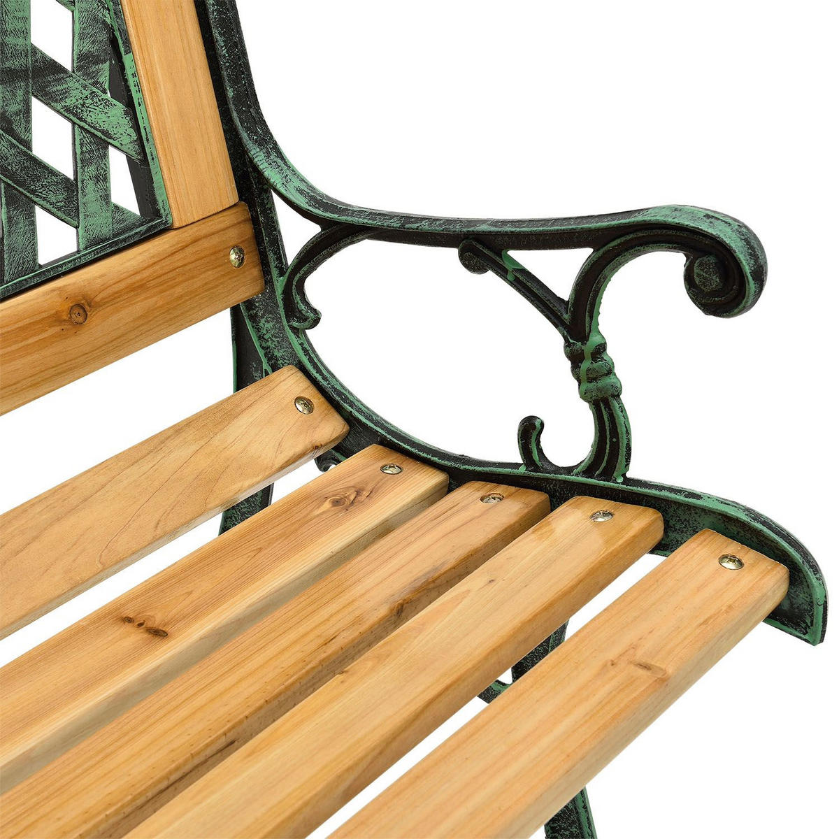 GARTENBANK Pisa 2-Sitzer - Braun, Textil (122/73/54cm) - Juskys