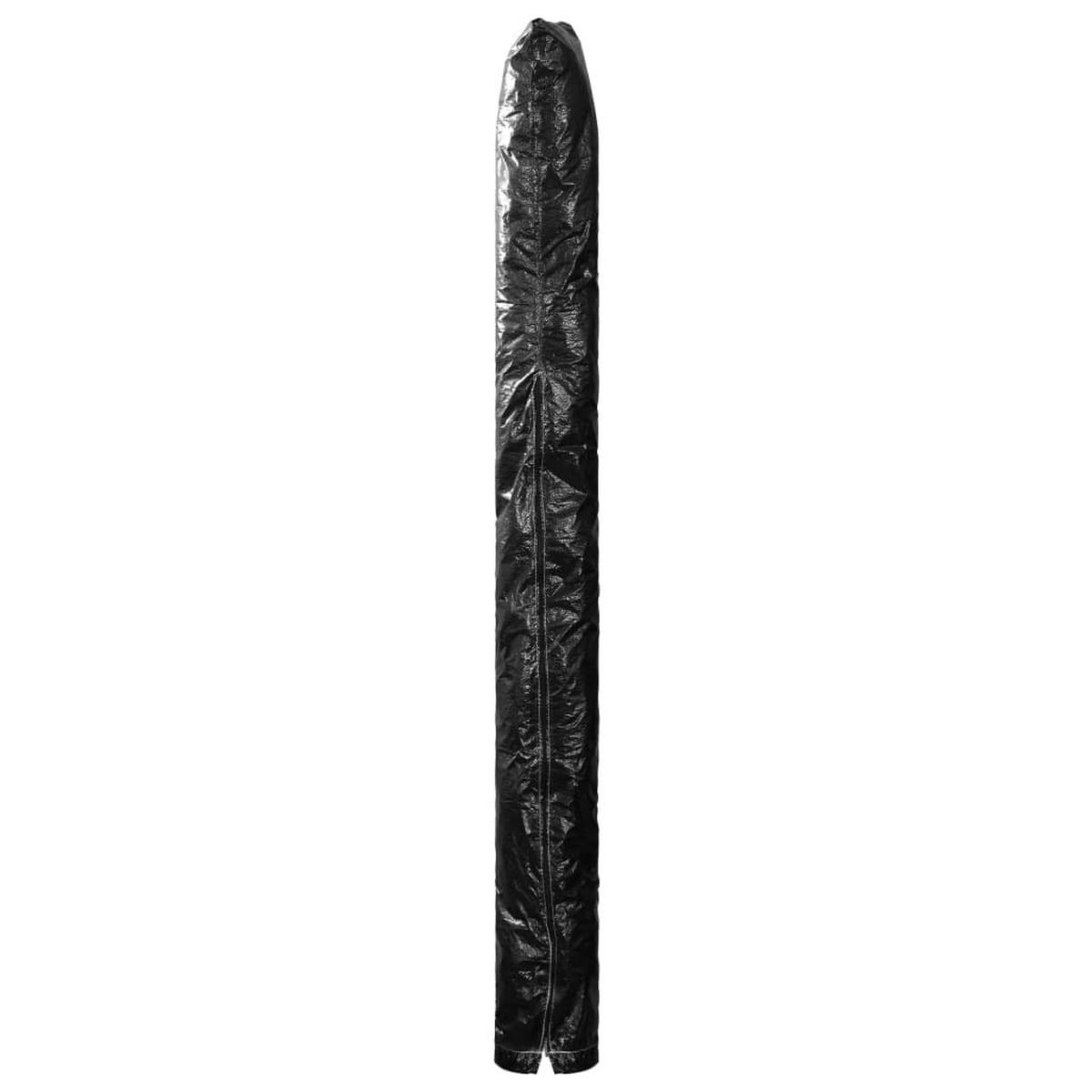 SONNENSCHIRM-SCHUTZHÜLLE Mit Reissverschluss Pe 200 Cm - Schwarz, Kunststoff (42/200/42cm) - vidaXL