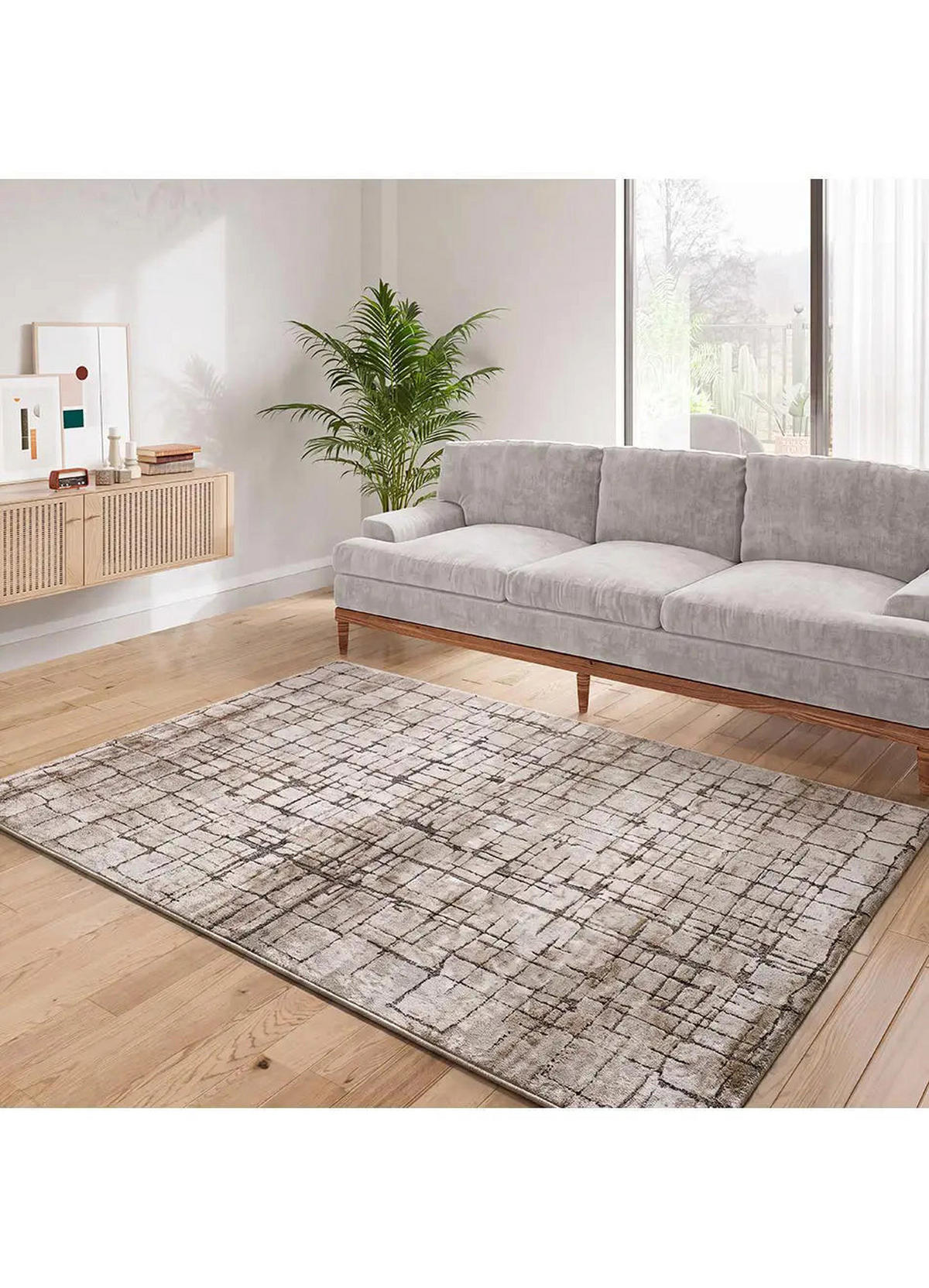 KURZFLORTEPPICH Creme / Braun Ceres 160/235 cm - Creme, Naturmaterialien/Textil (160/235cm) - Atticgo