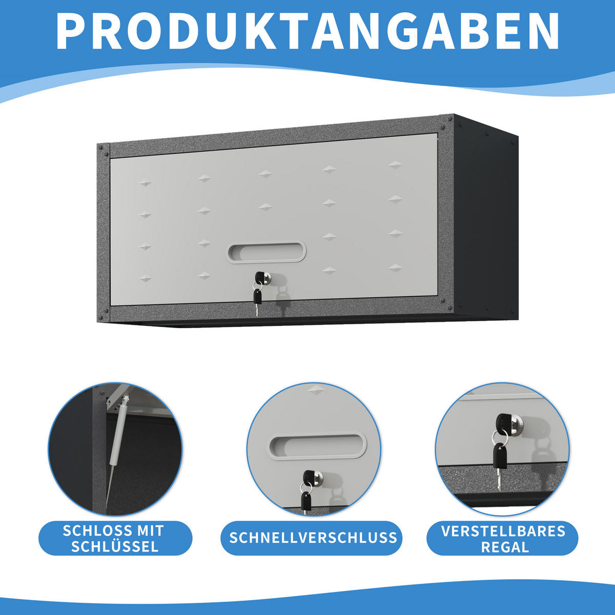 KOMBINATIONSKOFFER – Höhe 34,5 cm × Breite 75 cm × Tiefe 30 cm - Multicolor, Metall (30/34.5/75cm) - DCA