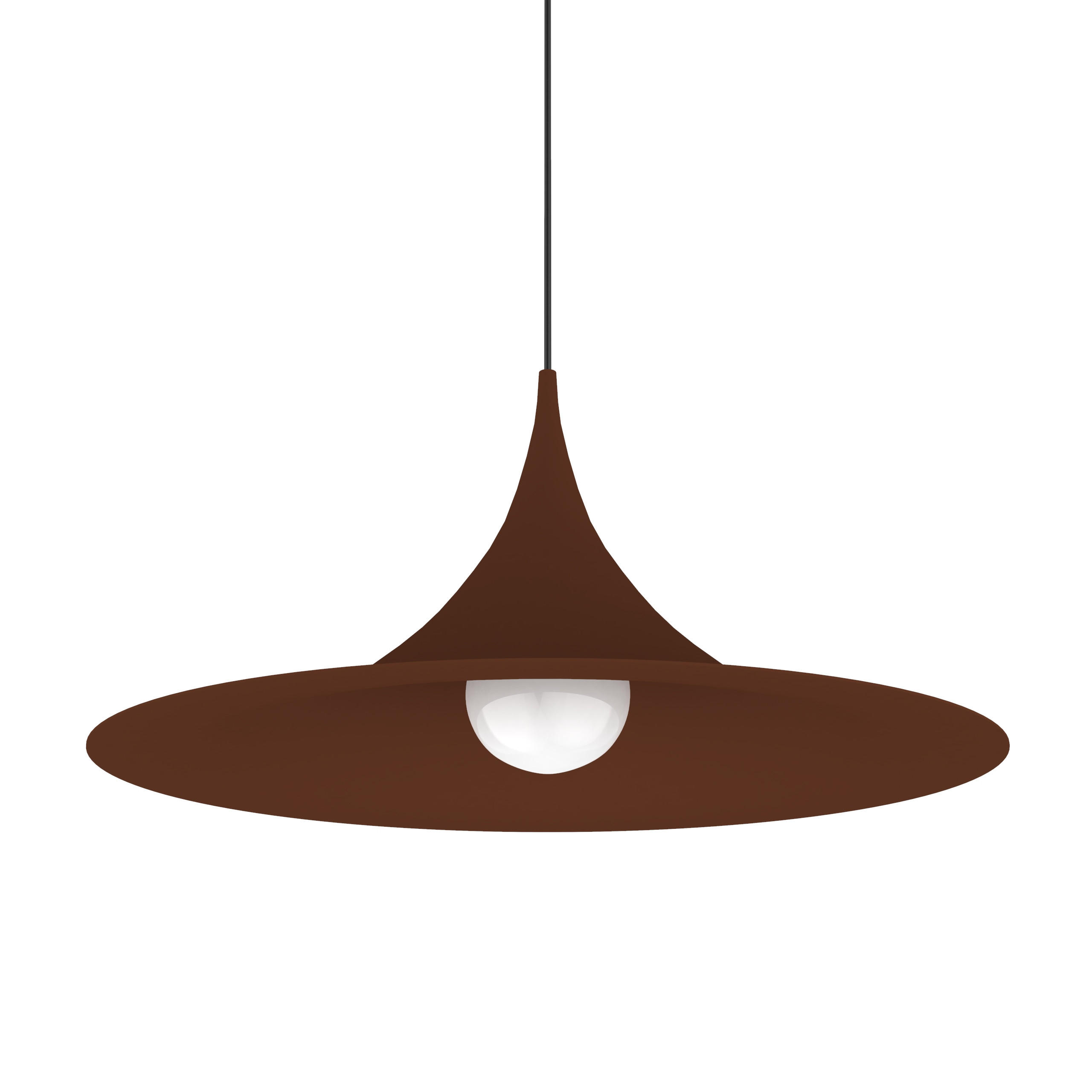 HÄNGELEUCHTE - Dunkelbraun, Metall (57/57/27cm) - Lumicom