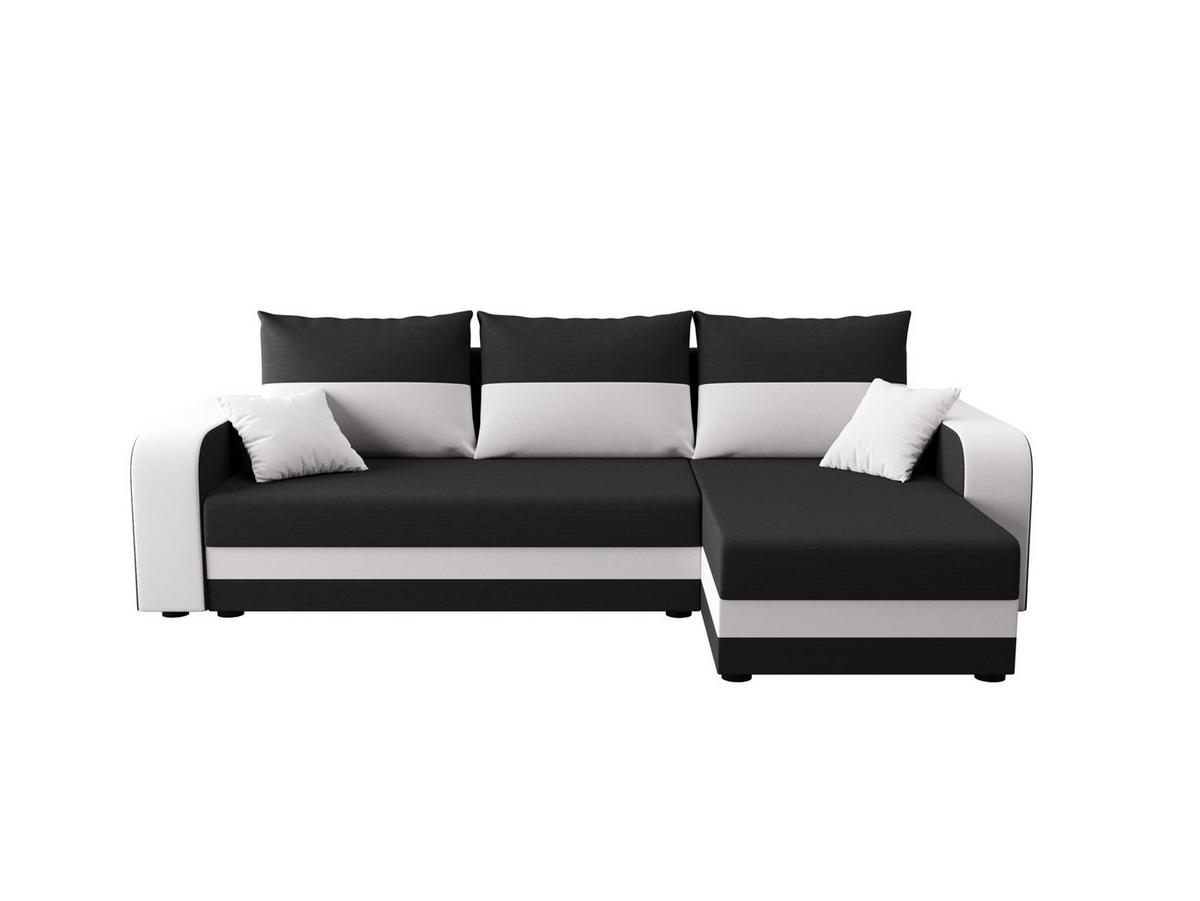 ECKSOFA HEWLET L BIS Rainbow 27+31 Rechts mit Schlaffunktion - Weiß, Textil (240/140cm) - Bedante