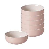 MÜSLISCHALEN Jasper Rosa ø 14.0 cm 6er Set - Rosa, Keramik (14cm) - Ritzenhoff Breker