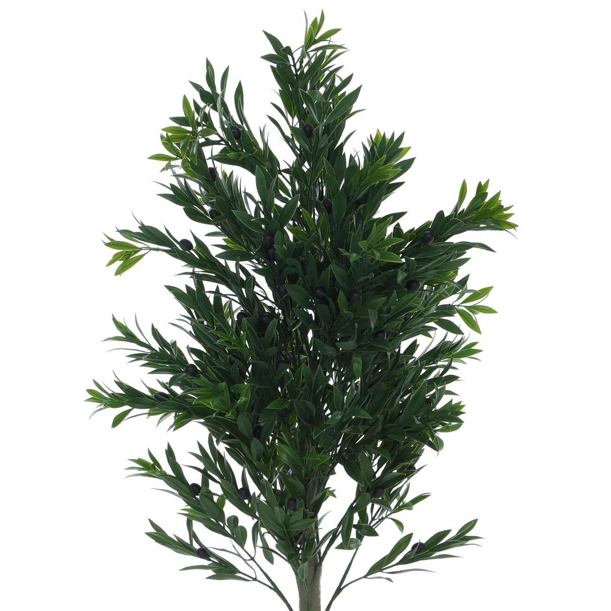 KÜNSTLICHER OLIVENBAUM Grün - Grün, Kunststoff (126cm) - MCW