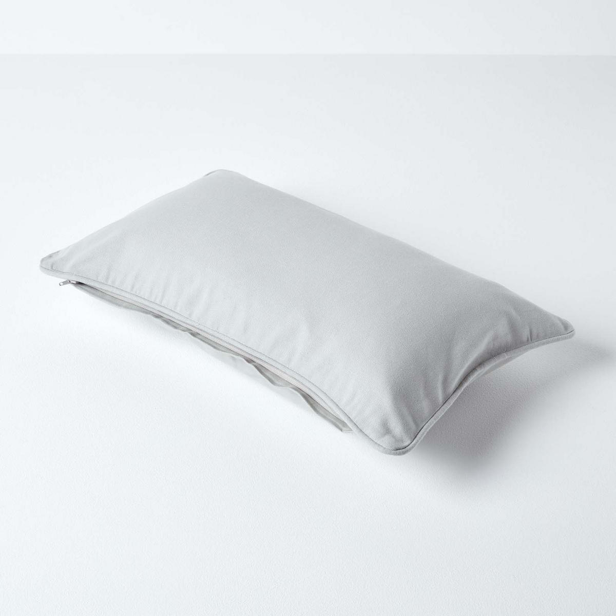 KISSENHÜLLE grau 30/50 cm, 100% Baumwolle - Grau, Textil (30/50cm) - Homescapes