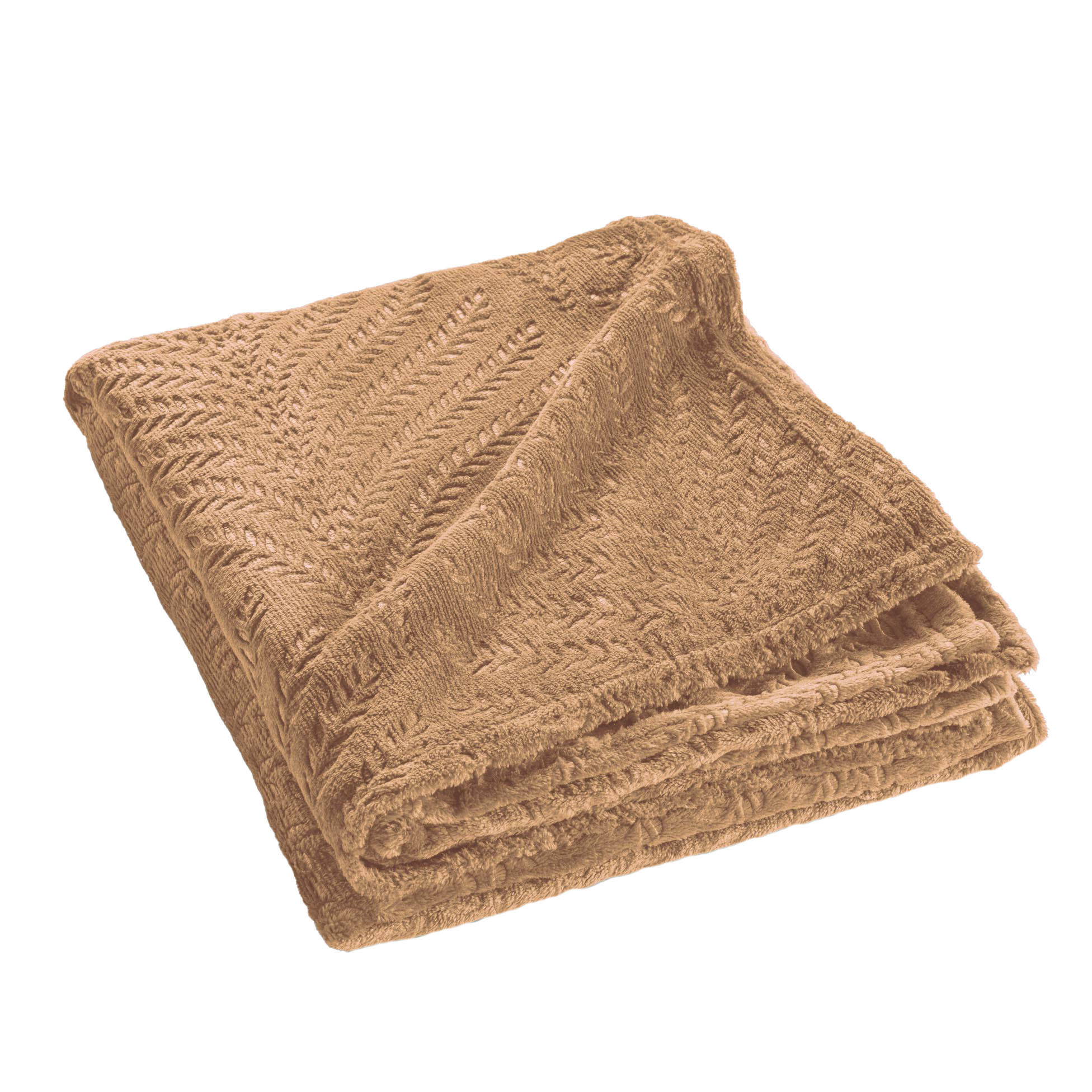 ÜBERWURF Nelia 125/150 cm - Braun, Textil (150/125cm) - Douceur d´intérieur