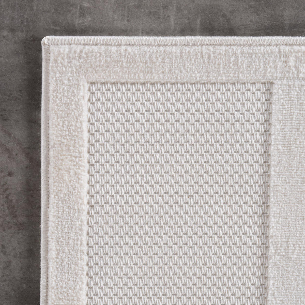 TEPPICH In-/Outdoor Kurzflor 3D-Gittermuster Polypropylen Küche Creme Rechteckig 240x340 - Creme, Textil (240/340cm) - KADIMA DESIGN