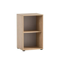 AKTENREGAL Swan Small 84x51x41 cm 2 Fächern Eiche/Weiß - Eichefarben, Holz (51/84/41cm) - PROREGAL