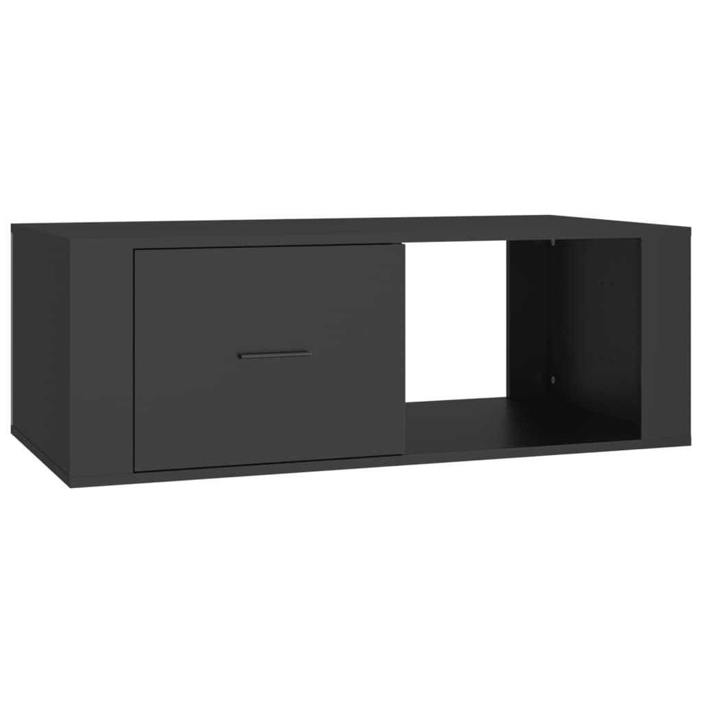 COUCHTISCH Schwarz 100x50,5x35 cm Holzwerkstoff - Schwarz, Holzwerkstoff (100/50.5/35cm) - furnicato