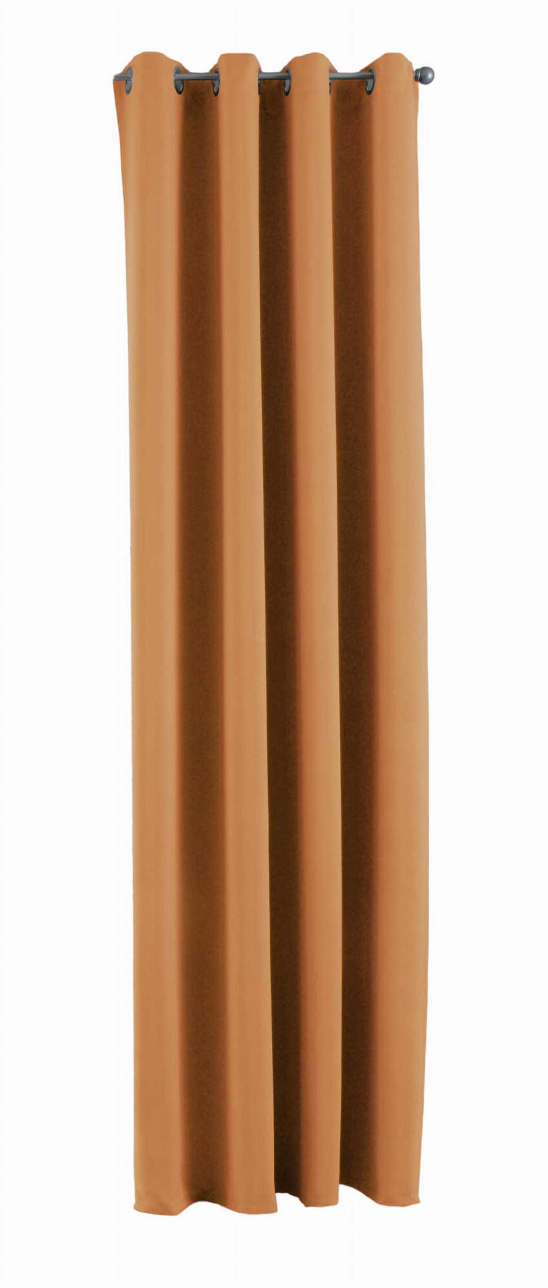 VORHANG »NEW YORK« HxB 225x140 cm Orange - Orange, Textil (140/225cm) - Gardinenbox