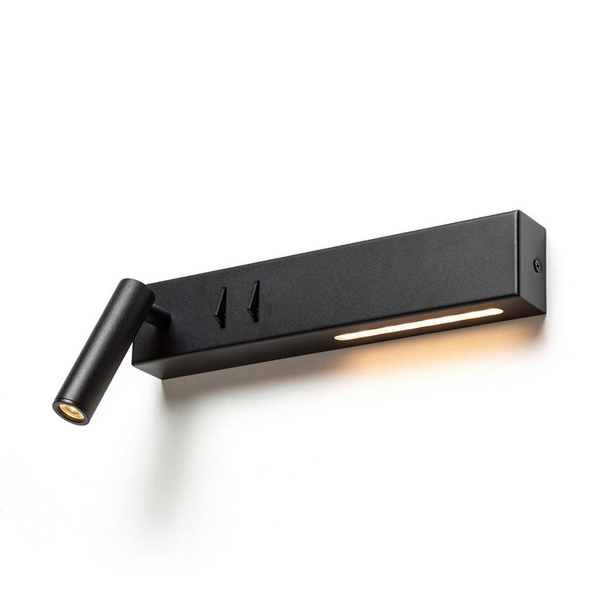 DECKENLEUCHTE ODEON Schwarz 3 W - Schwarz, Metall (28/25/55cm) - Rendl