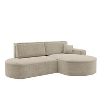 ECKSOFA Modena Pro - Komfort Und Stil stoff Arena Beige Rechts - Beige, Holz (278/179cm) - Kaiser Möbel