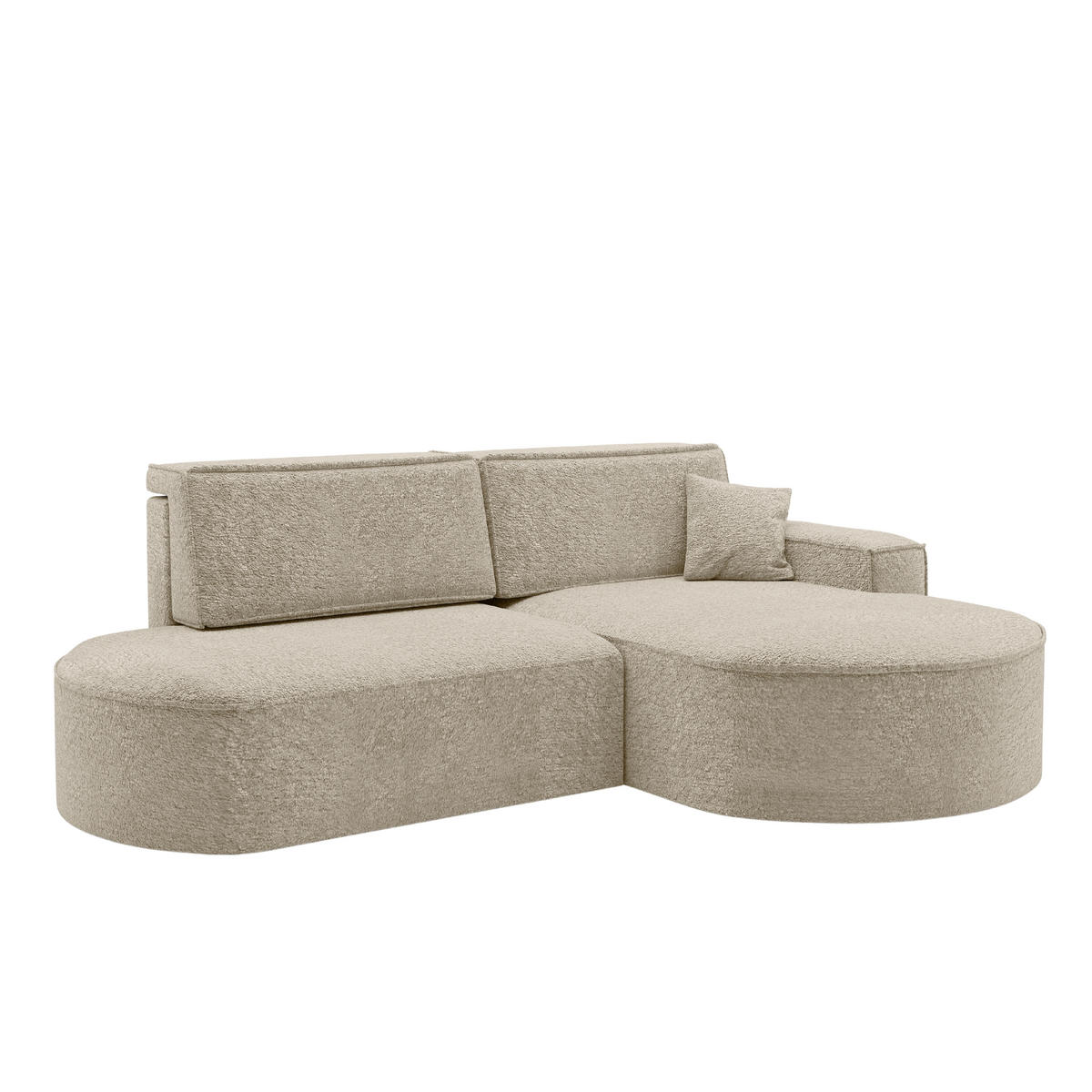 ECKSOFA Modena Pro - Komfort Und Stil stoff Arena Beige Rechts - Beige, Holz (278/179cm) - Kaiser Möbel