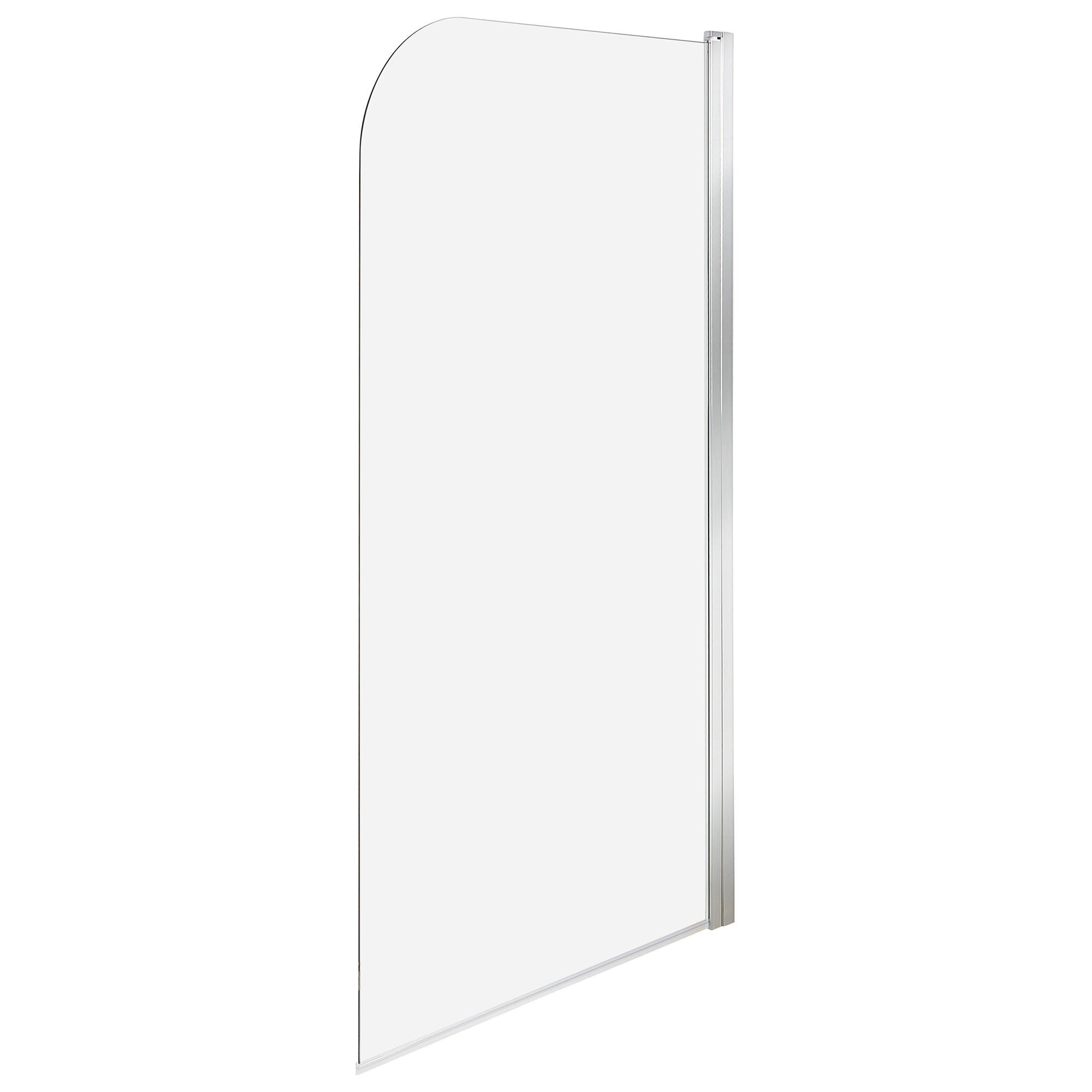 BADEWANNENAUFSATZ 140/70 cm Silber Lapan - Transparent, Glas (70/140cm) - Beliani