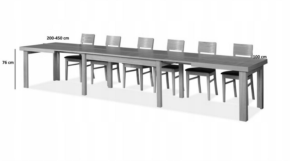 ESSTISCH INFINITO Ausziehbar 200 - 450 / 100 x 76 cm - Eichefarben, Holz (200/100/76cm) - MASSENO