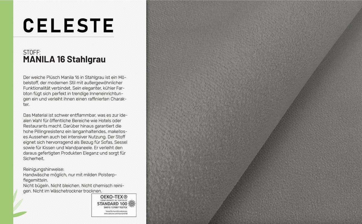 SCHLAFSOFA Celeste – modernes Design trifft auf höchsten Komfort, Mokka - Mokka, Holz (225/80/94cm) - Panda Möbel