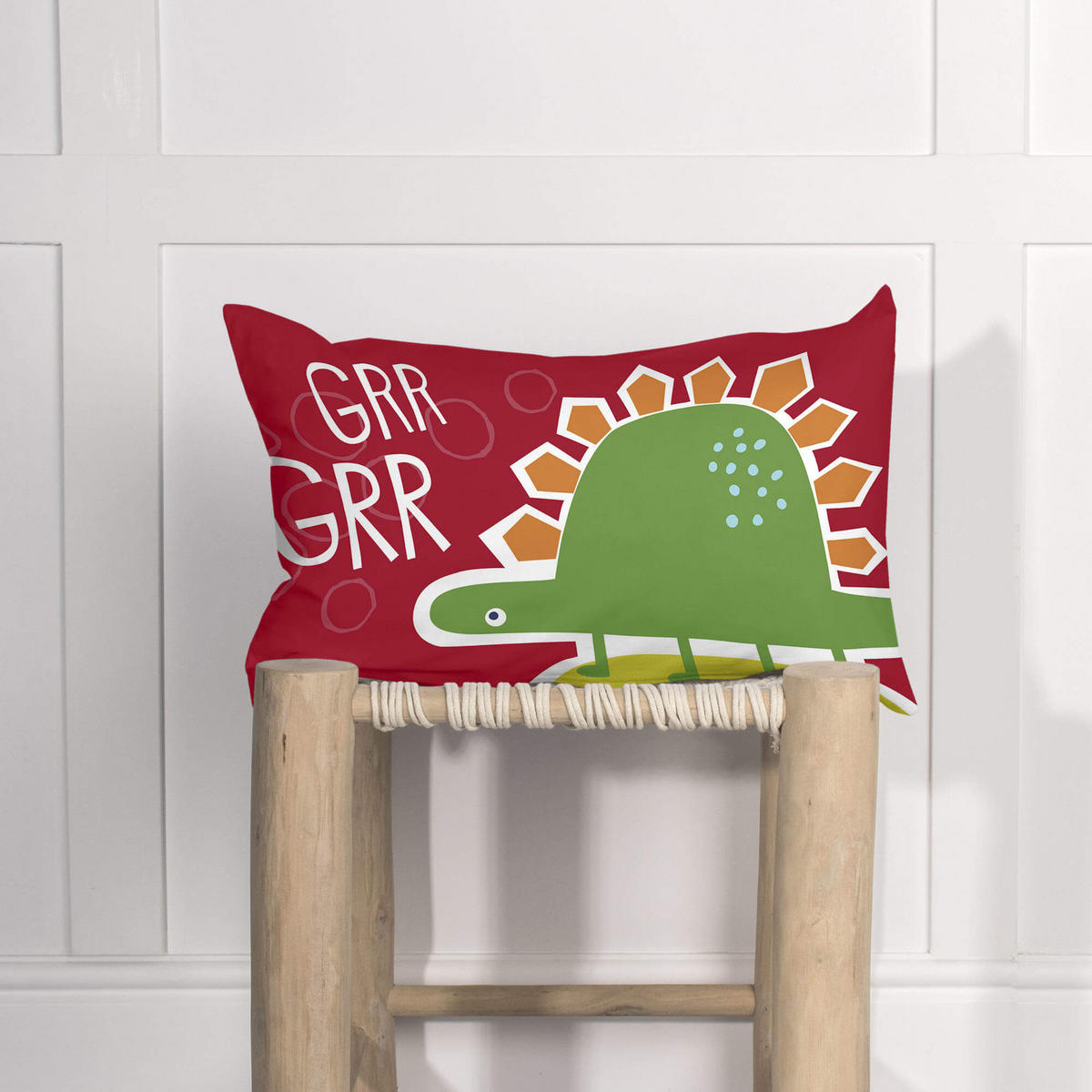 KISSENBEZUG funnysaurus 50x30 cm mehrfarbig - Multicolor, Textil (50/30cm) - Happy Friday