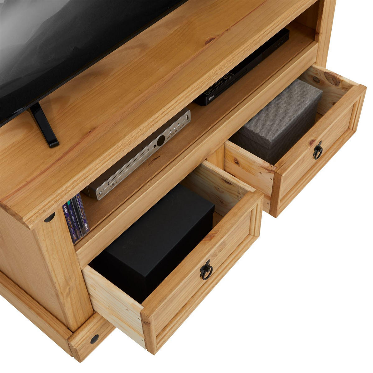 LOWBOARD SALSA - Naturfarben, Holz (108/55/44cm) - CARO-Möbel