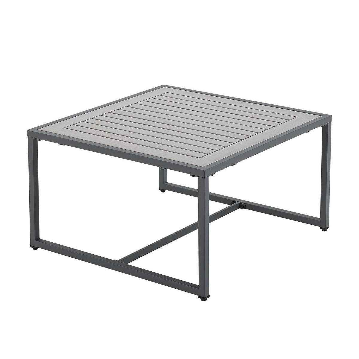 LOUNGEGARNITUR St. Tropez dunkelgrau - Grau, Metall - Juskys