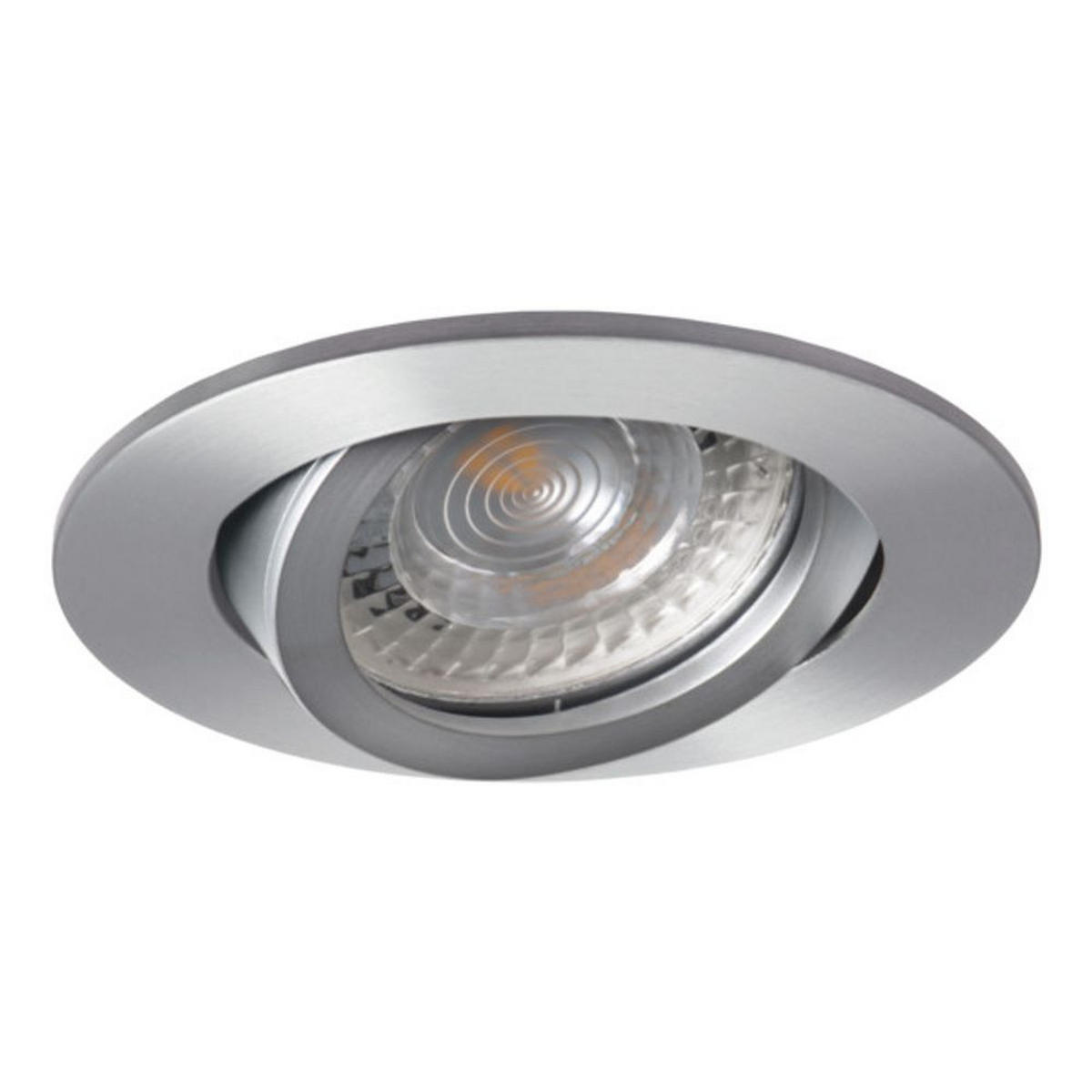 EINBAUSTRAHLER True GU10 schwenkbar 230V Alu-Matt - Alufarben, Metall (8.5/8.5/6.5cm) - s.luce