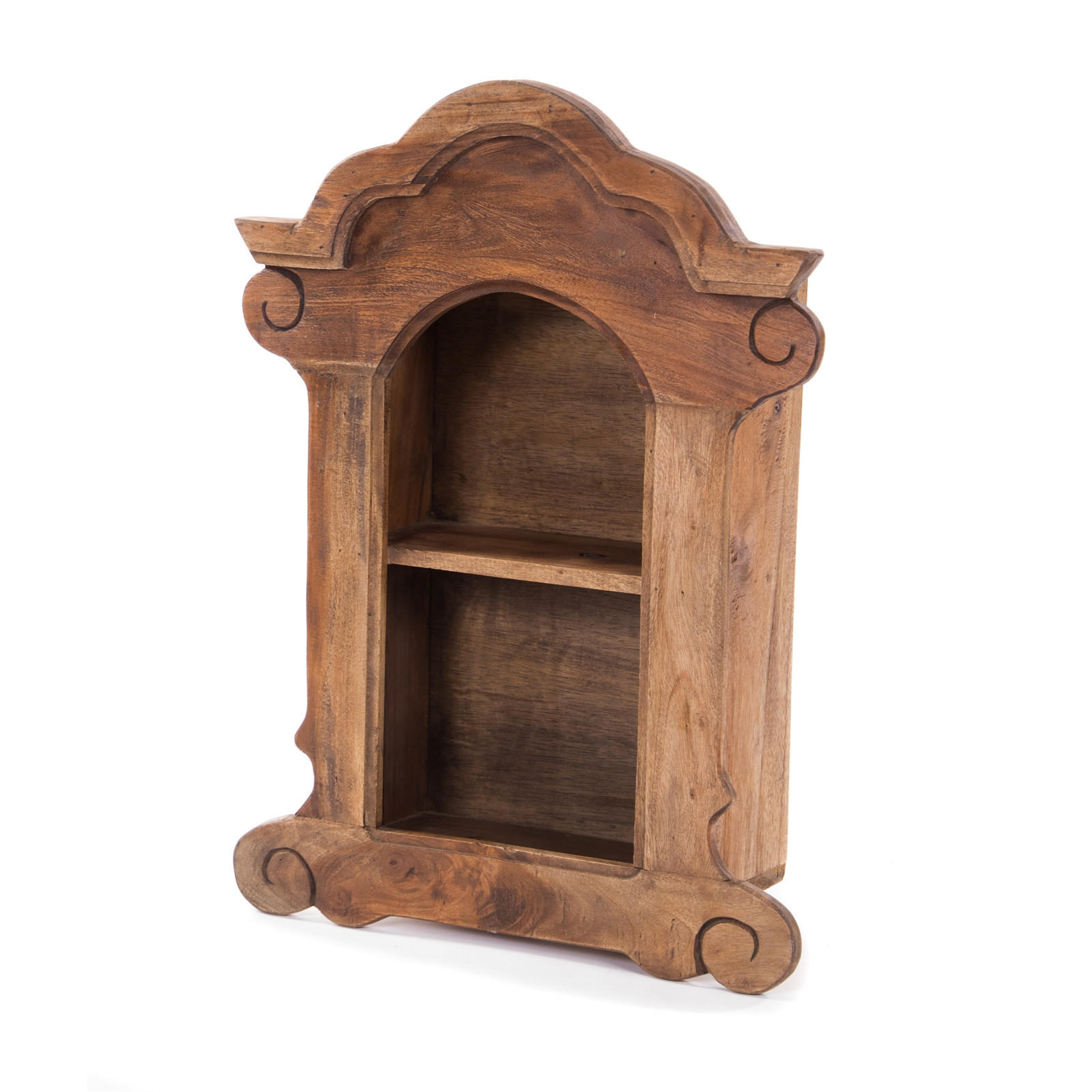 WANDREGAL Anello Mahagoni Holz naturfarben - Naturfarben, Holz (47/62/16cm) - DESIGN DELIGHTS