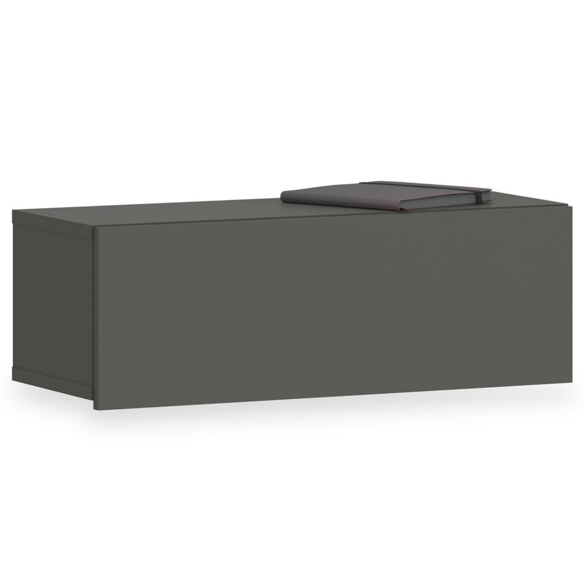 HÄNGENDER NACHTTISCH NANI grau - Grau, Holzwerkstoff (60/21/27cm) - IDIMEX