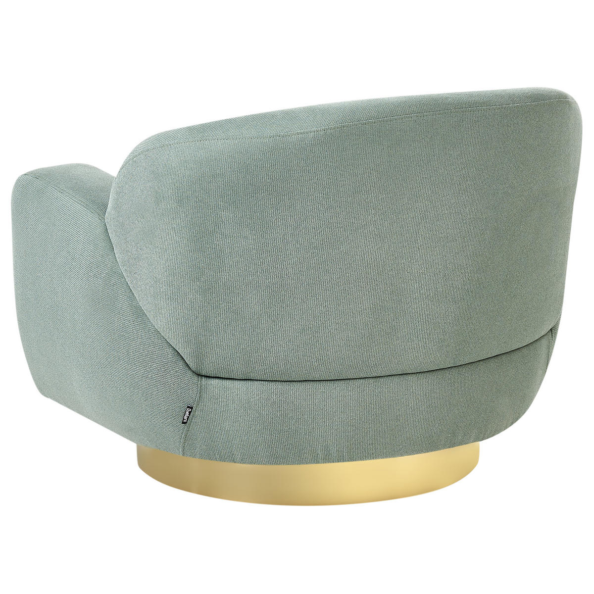 SESSEL Hellgrün Lejre - Goldfarben/Hellgrün, Textil (92/70/83cm) - Beliani