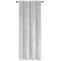 VORHANG Kräuselband Samt 140/145 cm weiß - Weiß, Textil (140/145cm) - TiborTex