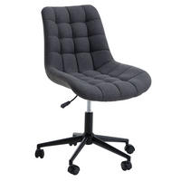 DREHSTUHL TALIA - Dunkelgrau, Textil (53/89/61cm) - IDIMEX