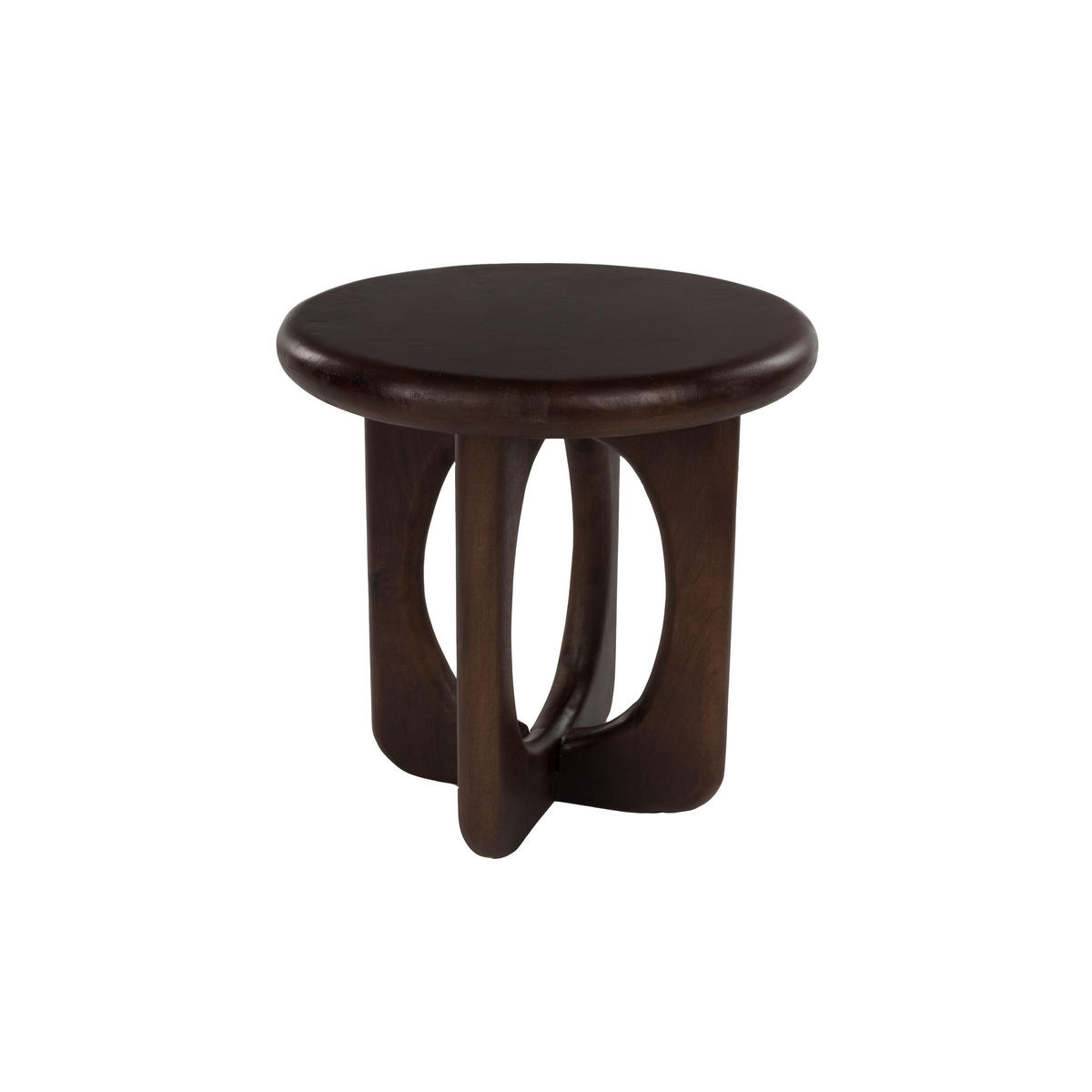 BEISTELLTISCH Jani Rund 40 cm Dunkelbraun - Braun, Holz (40/40/40cm) - Housecraft Living