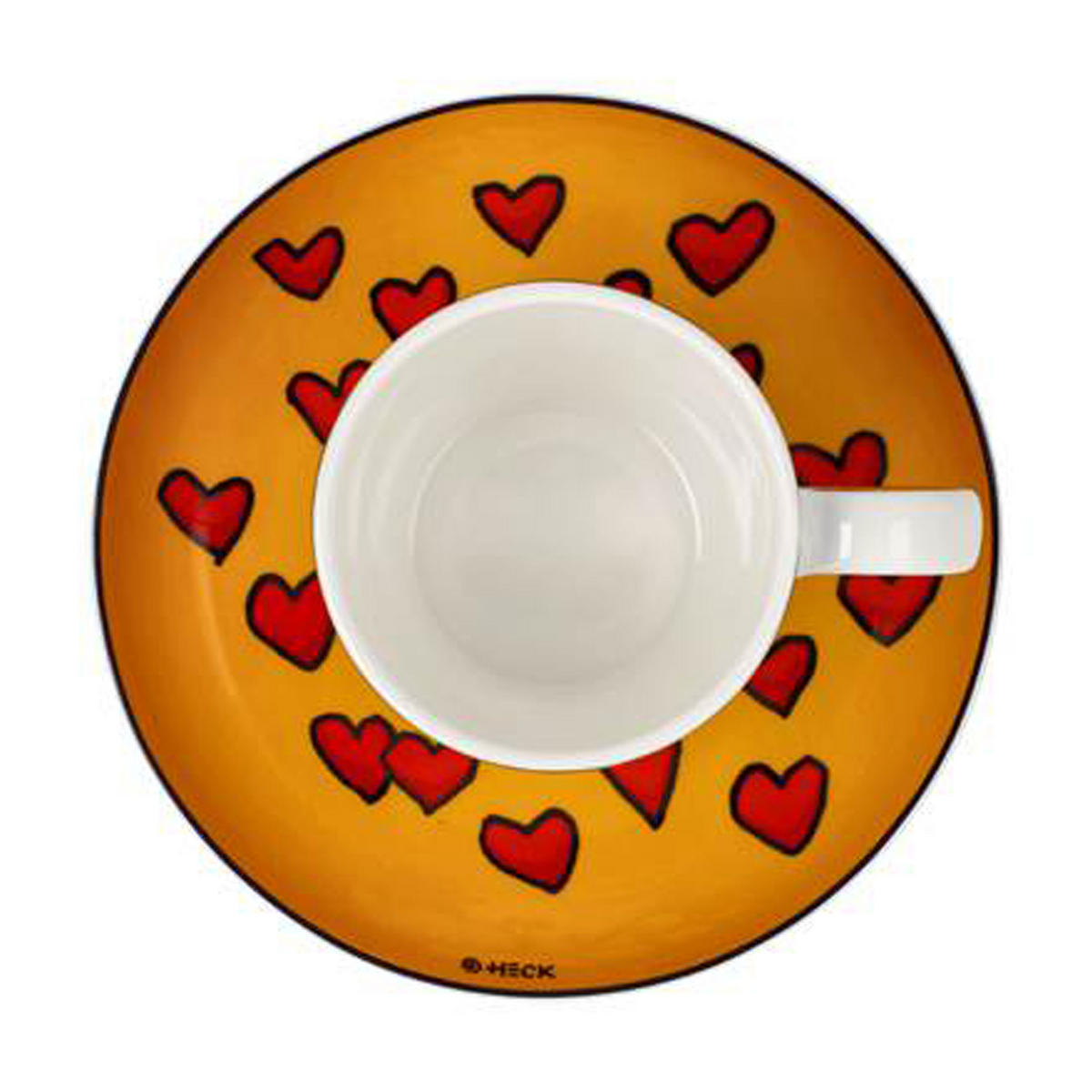 ESPRESSOTASSE Ed Heck -Love Dog, Fine Bone China - Multicolor, Keramik (0.1L) - Goebel