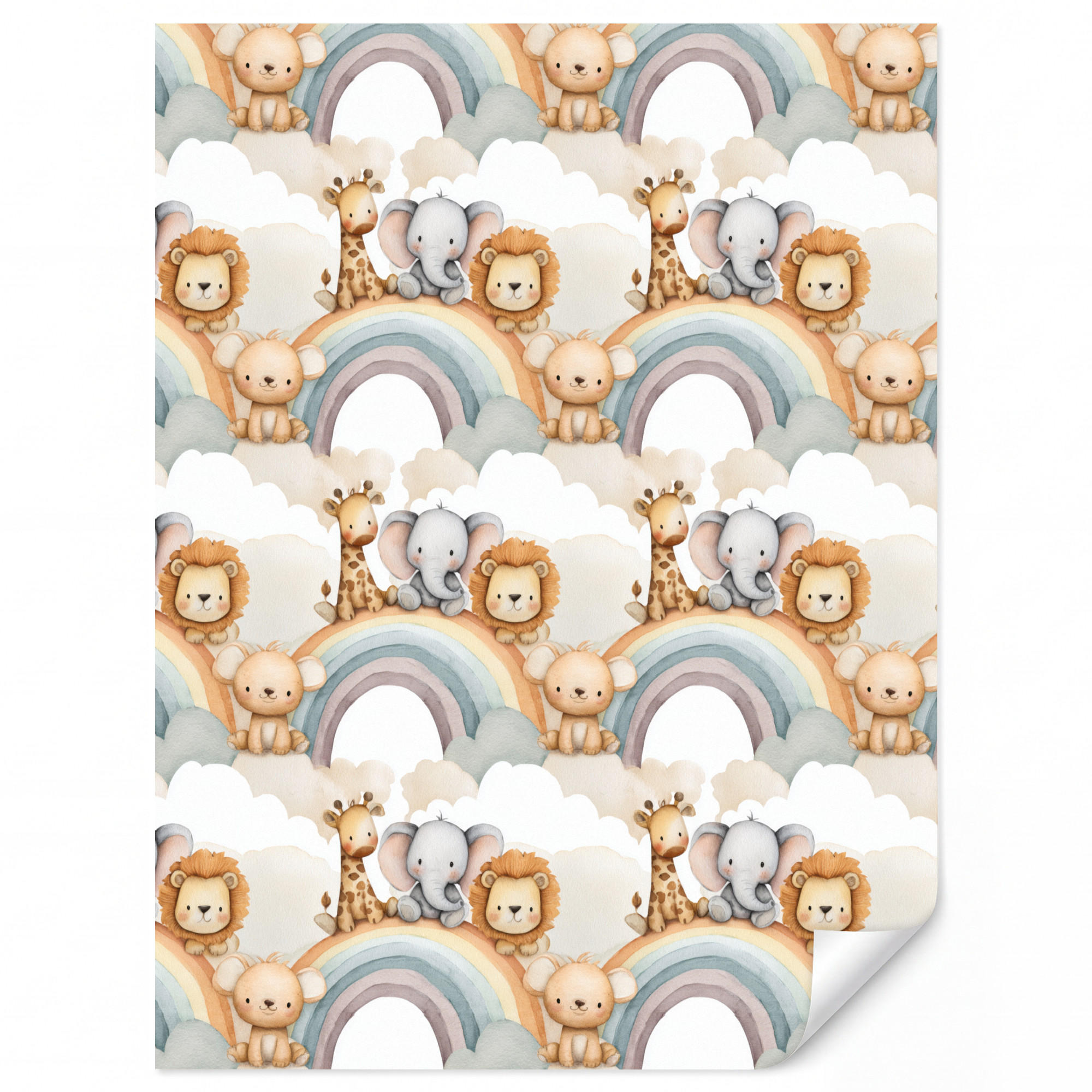 OnlyWow Kindertapete Weiß 200x260 cm