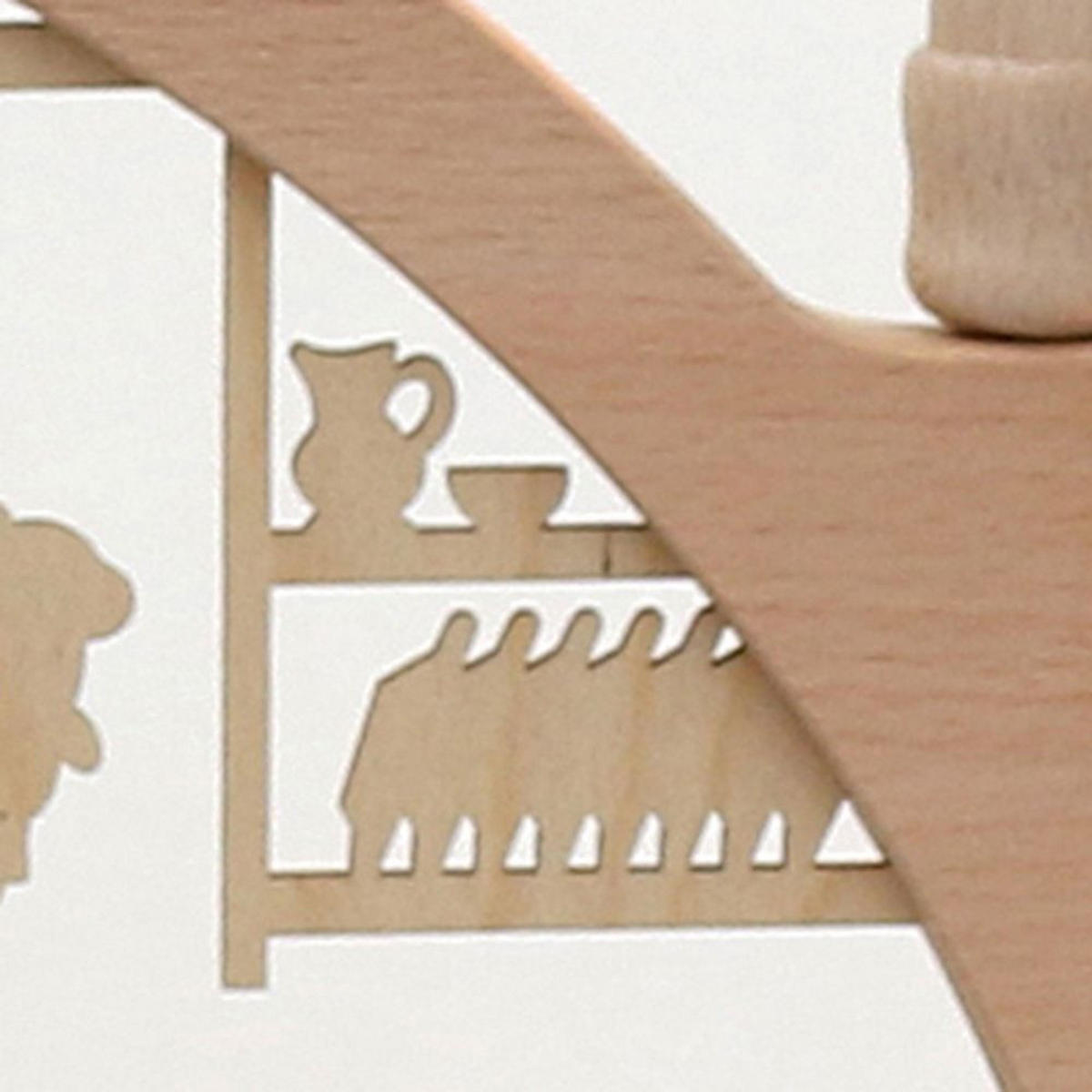 SCHWIBBOGEN Weihnachtsbäckerei 7-flammig - Multicolor, Holz (0.1/1/0.1cm) - Dekoteam24